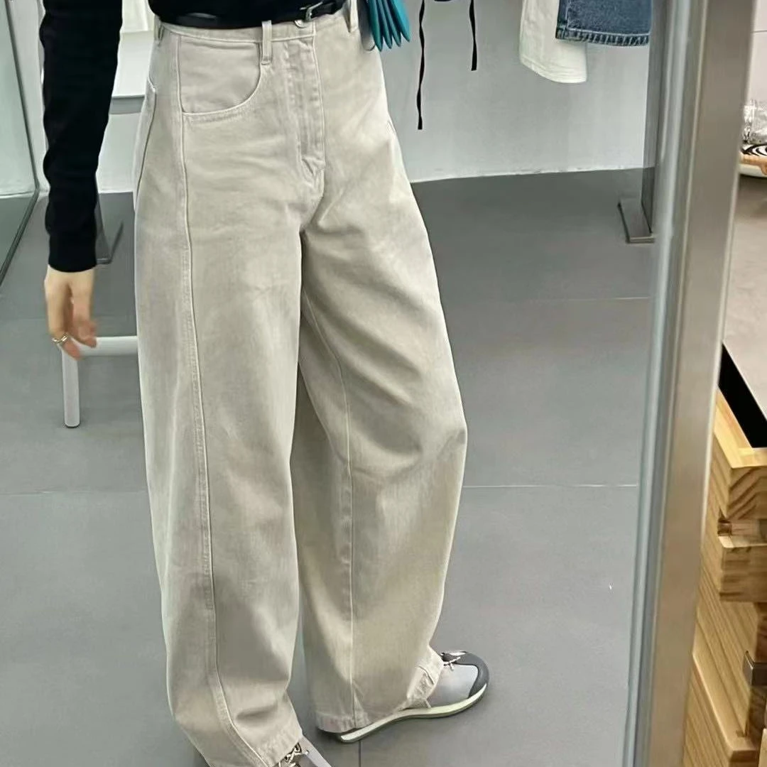 【晴子精选】春秋韩版新款时尚百搭显瘦弯刀镰刀休闲牛仔裤