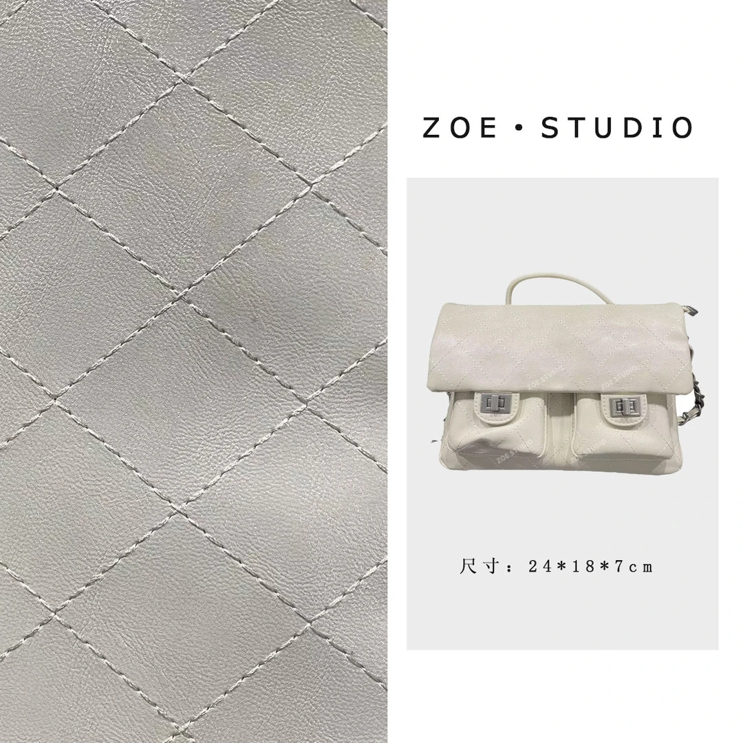 【佐伊甄选】ZT-D7095-奶昔白轻奢女士时尚通勤气质百搭斜挎包包