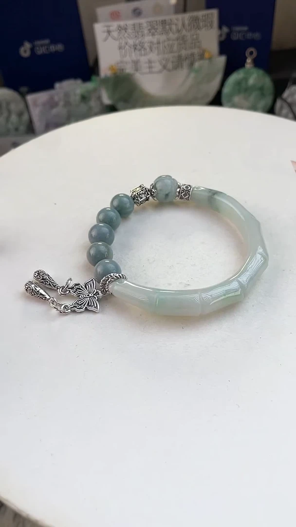 未镶嵌手链翡翠手工定制默认微瑕主播介绍为准