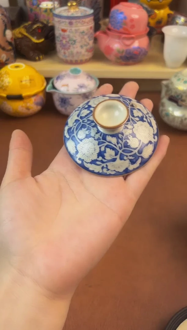 陶瓷茶具摆件旅行套组
