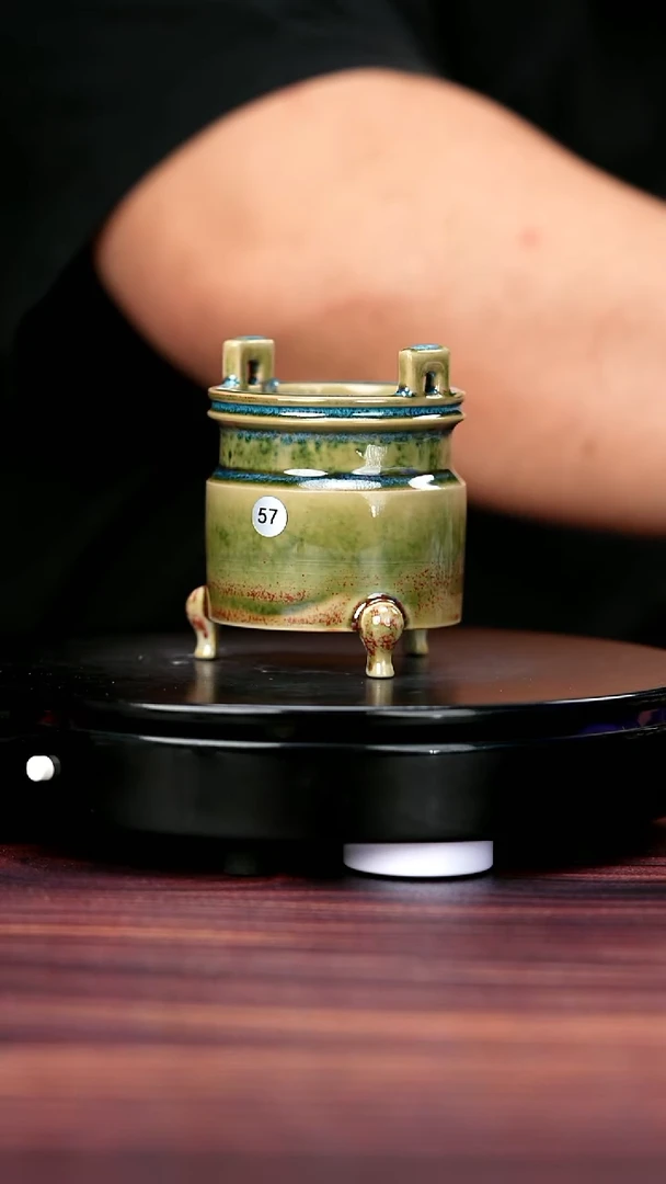 其他57#盼龙窑一级品原矿钧瓷马蹄圆炉