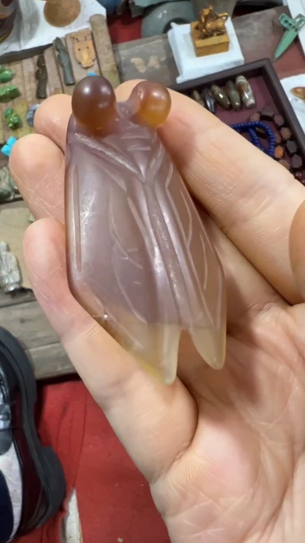 未镶嵌和田玉挂件把件摆件88888888-微瑕