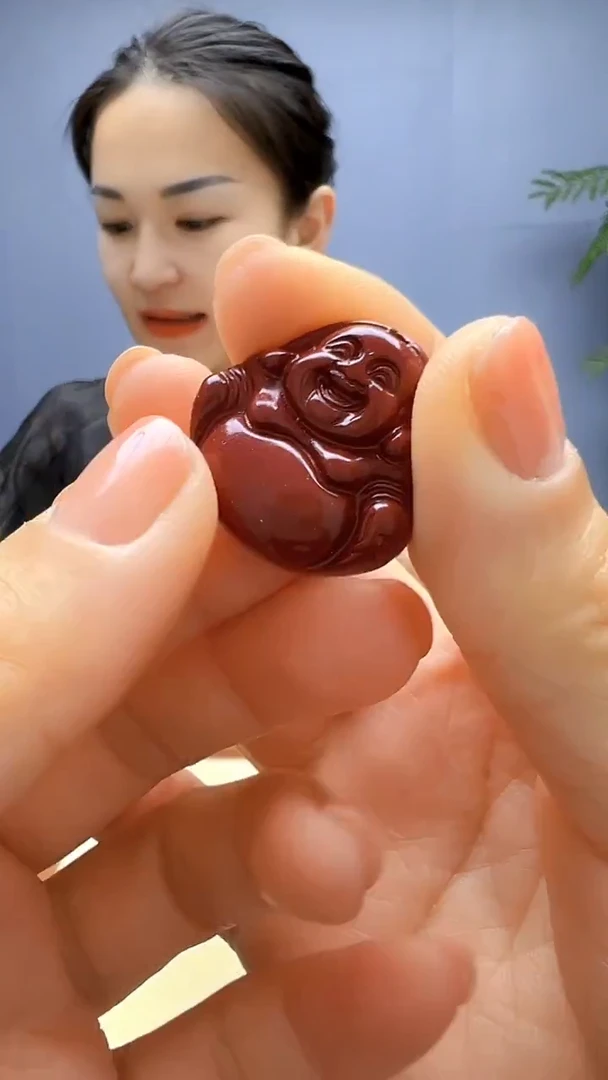 天然辰砂齐月diy劲饰