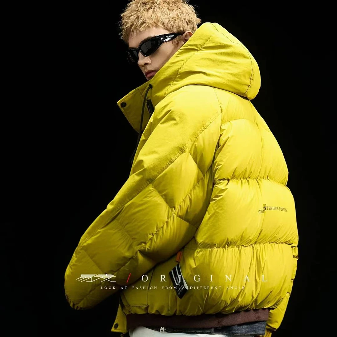 【BUFAN潮品】2025新款高充绒量潮牌立体剪裁连帽羽绒服男女同款