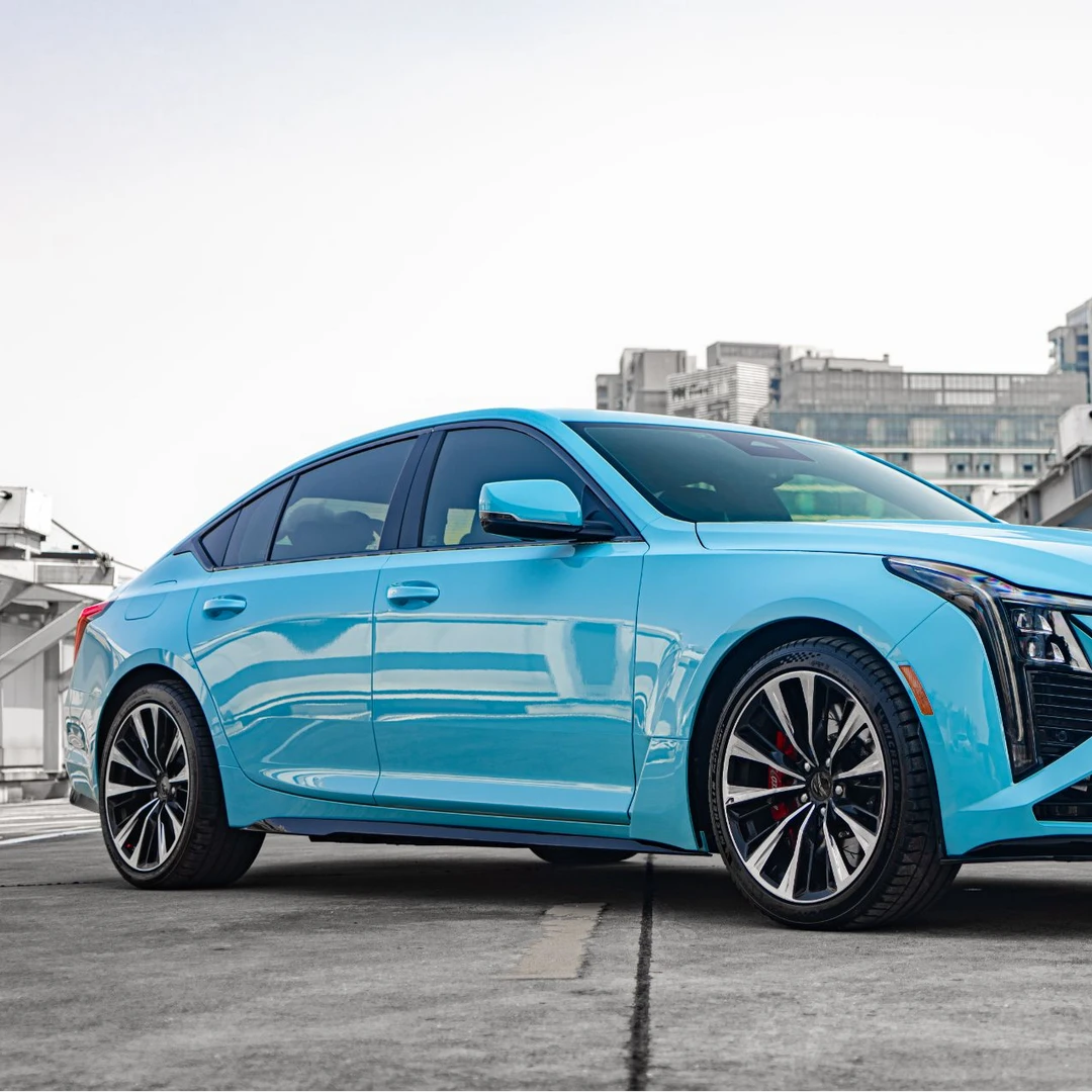 CT5黑翼侧裙适配原车叶子板真黑翼造型加装粘贴