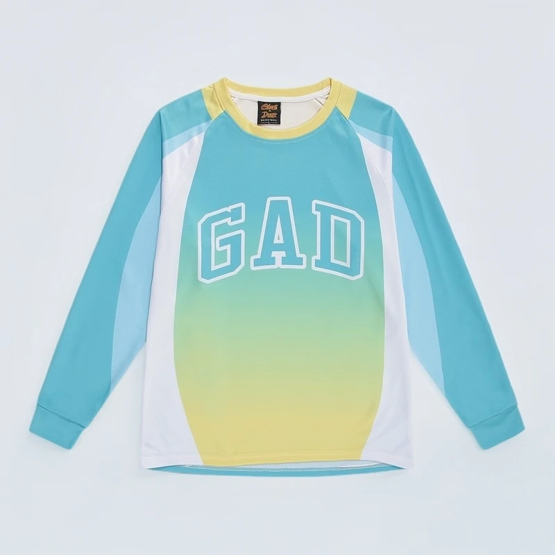 【直播爆款S-2XL】美式长袖运动T恤速干投篮服透气跑步健身训练服