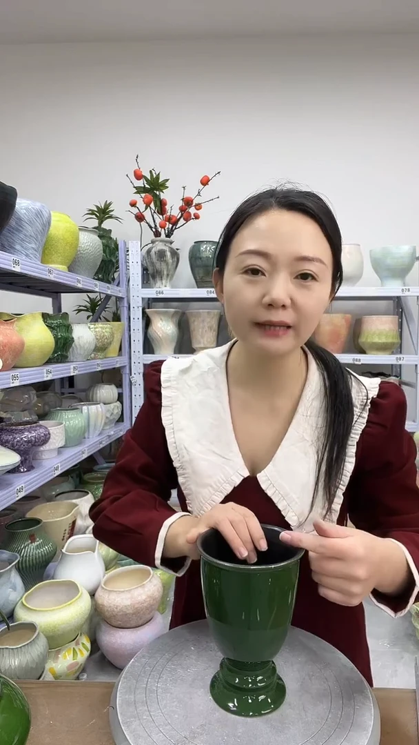 12.4陶瓷花盆直播链接高.    17  口11