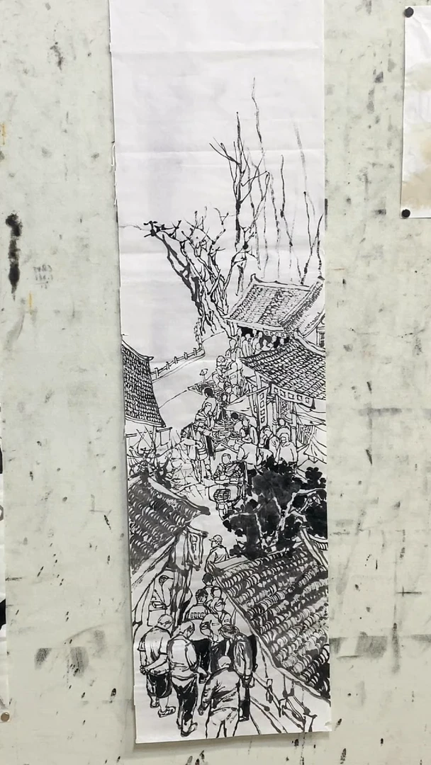 国画丰*王宝峰场景人物画