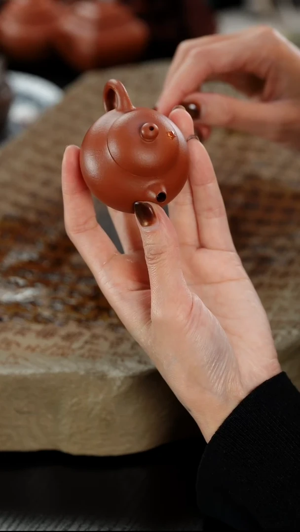 茶壶紫砂凡**花朱泥小文旦50cc