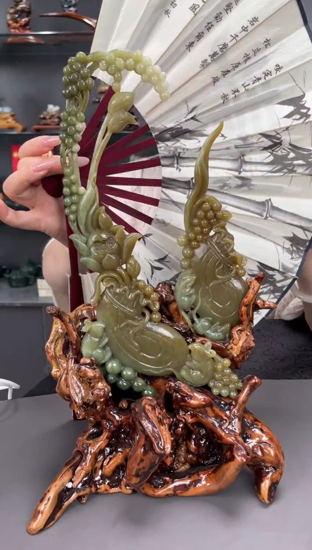 和田玉未镶嵌摆件摆件