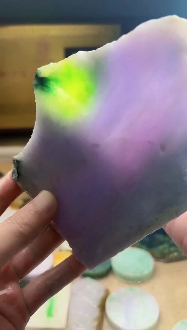 翡翠挂件未镶嵌A货张麦7270