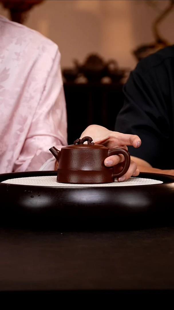 茶壶紫砂LHQ33龙血砂禅井200cc