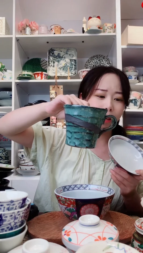 陶瓷【孤品】流云粗陶马克杯