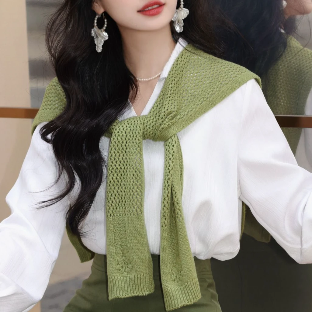 丁佳欣港风复古纯色时尚休闲披肩女装ins百搭显瘦围脖JA1999440