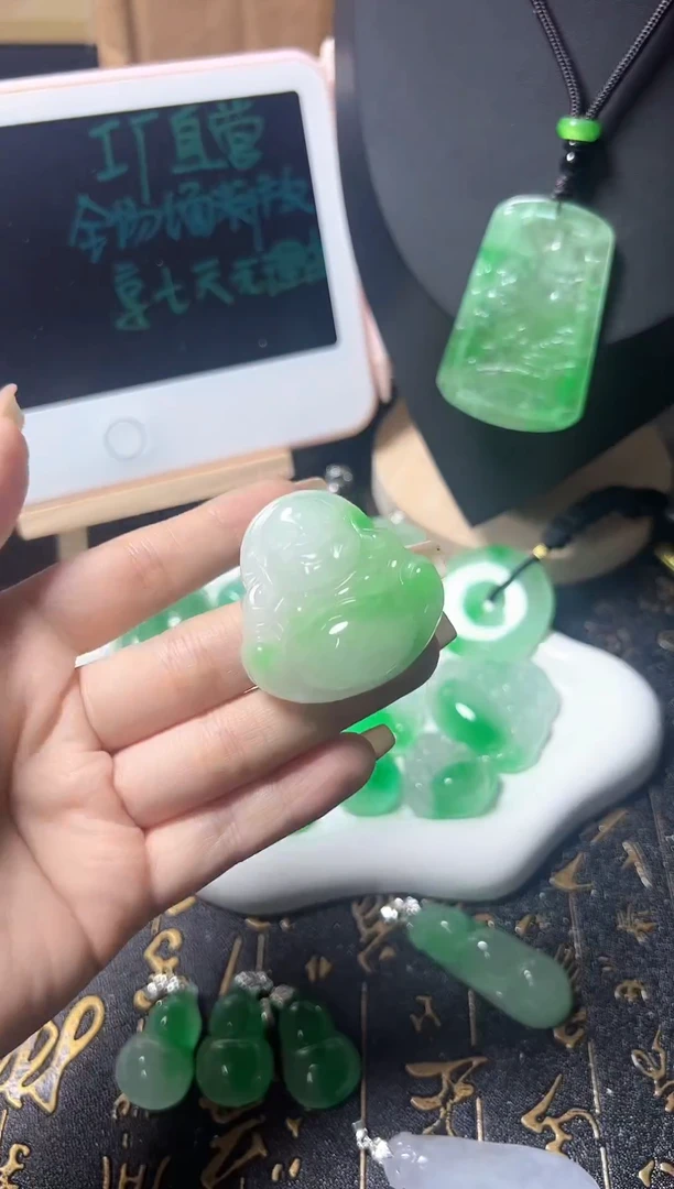 颈饰未镶嵌翡翠所见即所得，一图一物