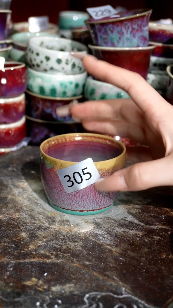 摆件精品窑变钧瓷茶器