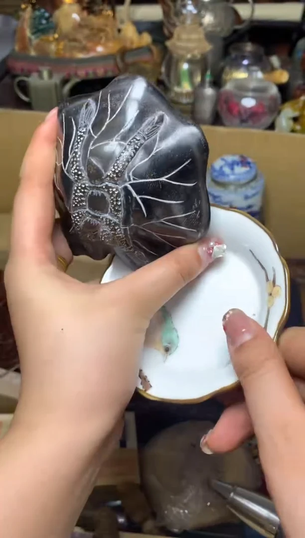 紫砂盖碗瓷器默认微瑕瓷器