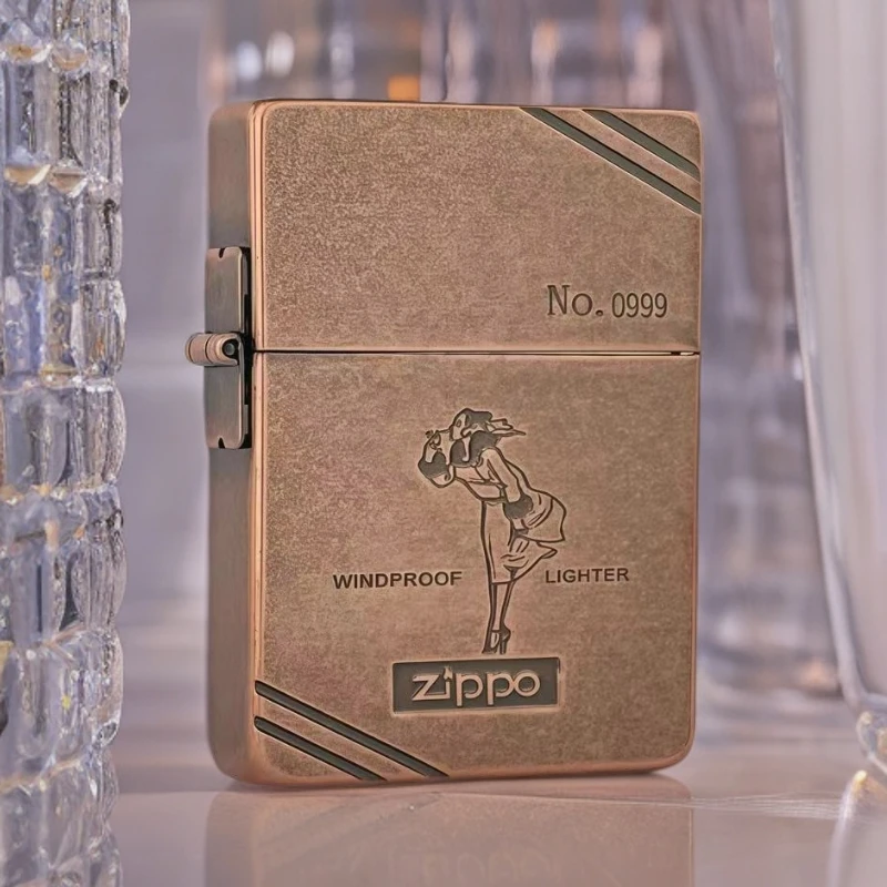 ZIPPO打火机【镀紫铜风女】1935做旧Zippo Lady 官方正品礼品 DYJ1
