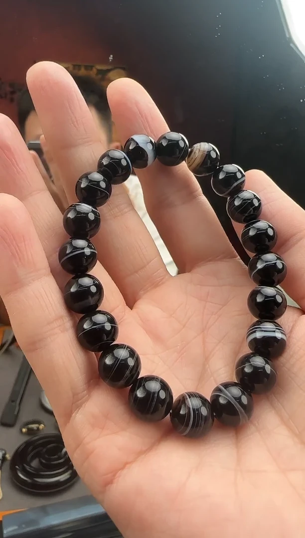 玛瑙/玉髓颈饰未镶嵌-1110 -40 天然的  多样性发