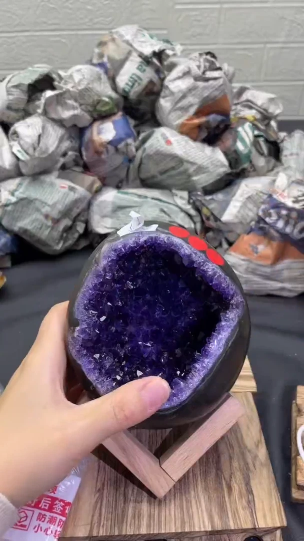 未镶嵌大型摆件（非配饰）紫晶130号龙蛋