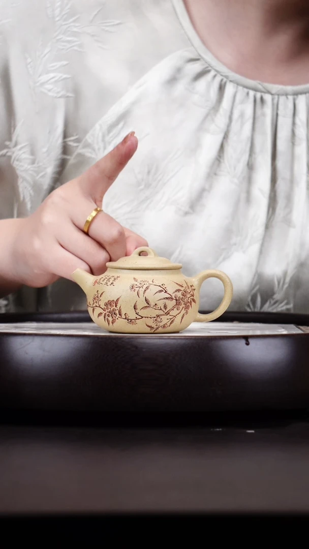 茶壶紫砂悦茗壶紫砂壶       51 （本绿）