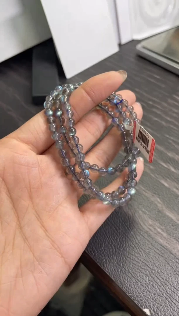 手链未镶嵌拉长石5±/x-322【灰月光三圈