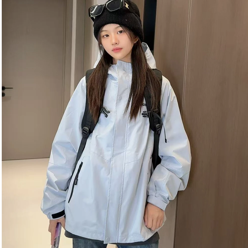 TTY 秋款百搭中性软壳单层连帽韩版运动户外宽松外套278050