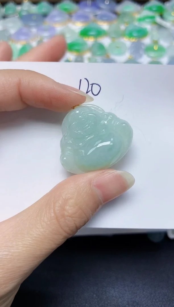 翡翠未镶嵌颈饰天然缅甸翡翠A货