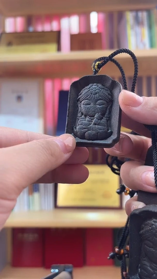 泥塑黑财神香方圆扎基