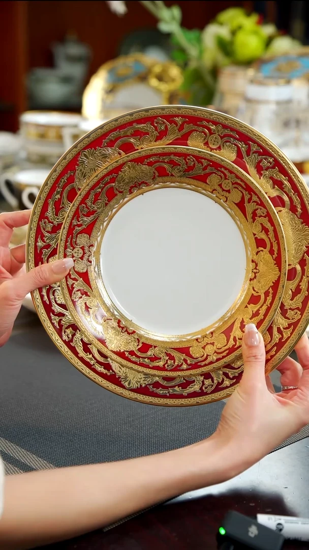 瓷片10.5英寸+8英寸平盘  1套