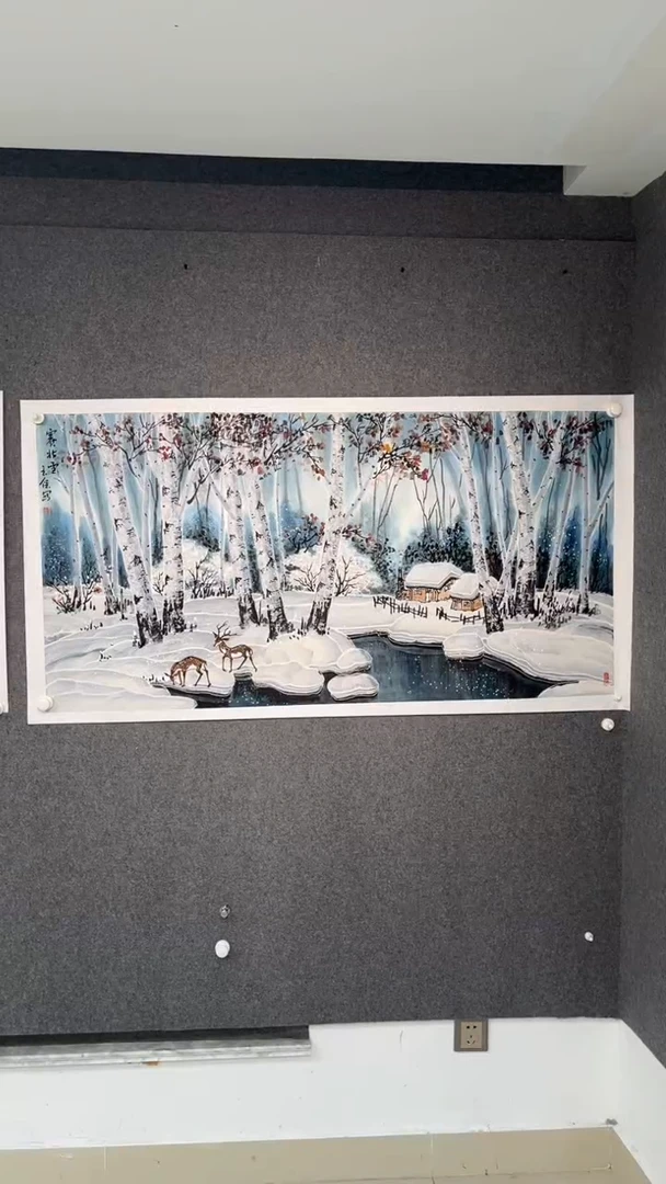 国画李玉保老师四尺