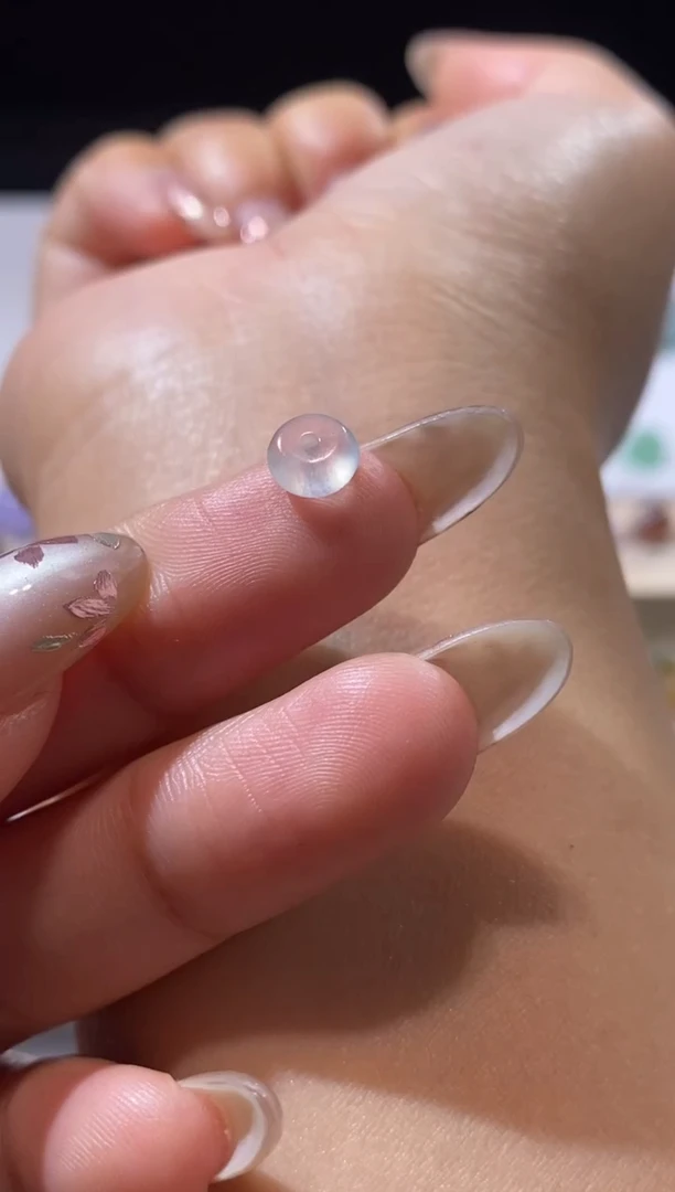 未镶嵌定制翡翠卡6.4鼓珠 福利不退不换