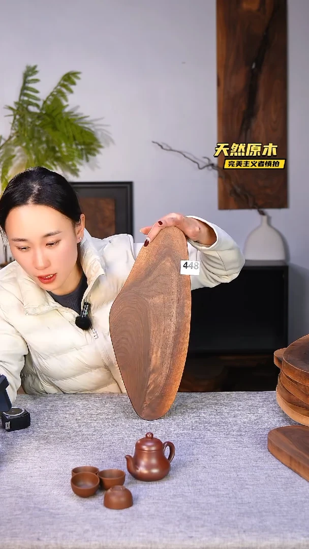 木北美黑胡桃原木.干裂疤结不属于商品质量问题完美主义者慎拍