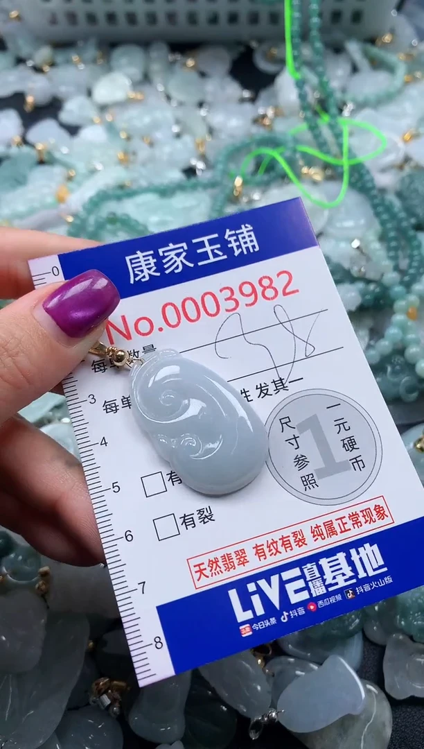 颈饰未镶嵌翡翠3982