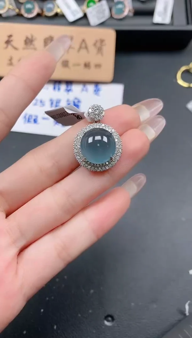 银S925镶嵌戒指翡翠111111