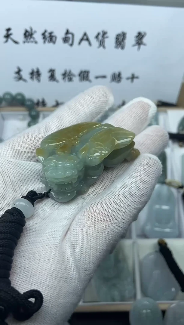 颈饰未镶嵌翡翠貔貅