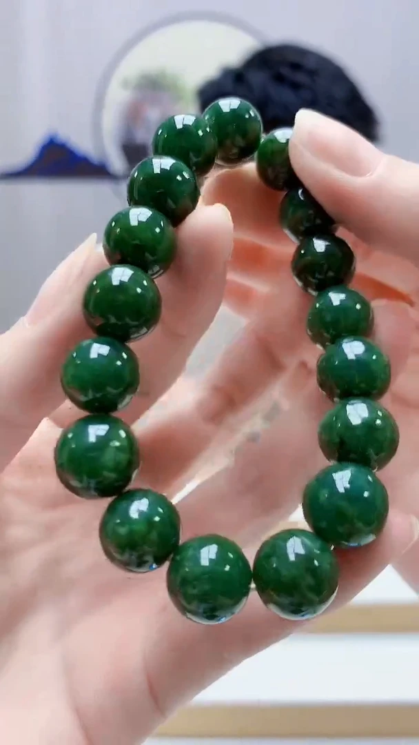 未镶嵌定制翡翠5028ry-毛货手串125