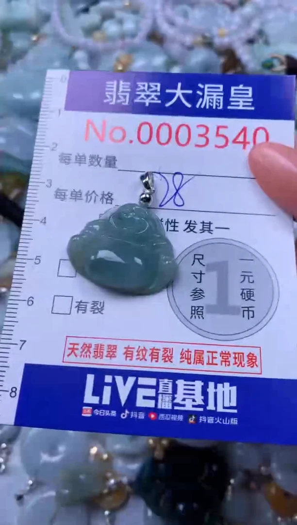 吊坠(不含链)未镶嵌翡翠3540