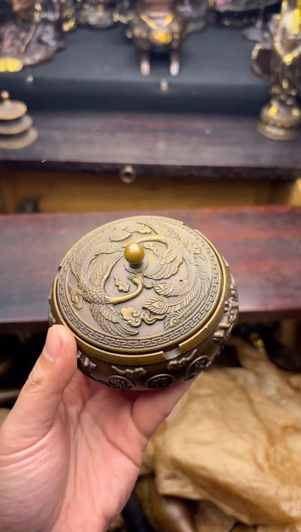 2112小周专属精选链接铜龙凤烟缸