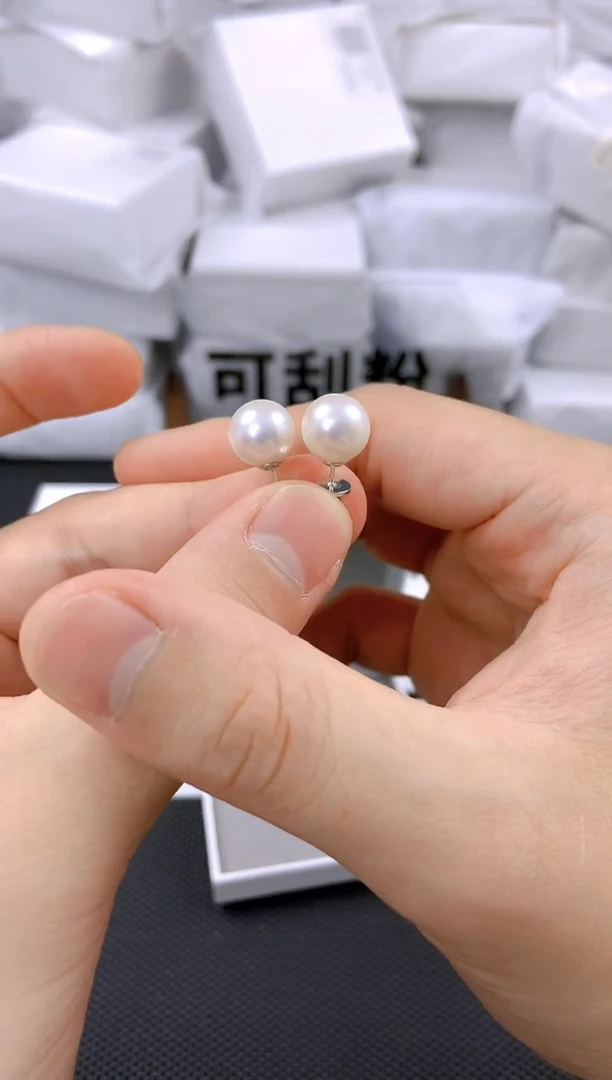 未镶嵌耳饰淡水珍珠ed1017