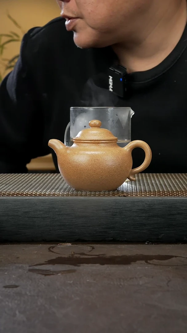 【闪购商品】紫砂茶壶黄金段泥 莲子180cc 013