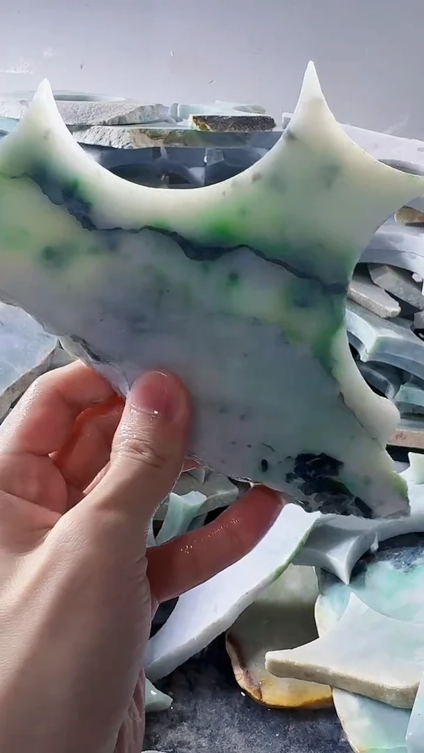 裸石翡翠缅甸翡翠A货文252