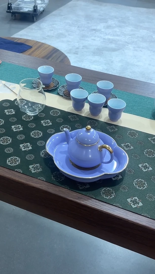 紫罗兰套装（1壶1壶承6杯子1公杯)，直播间福利