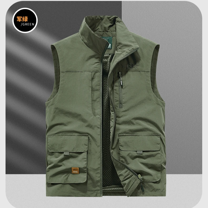 【薄款单面穿】677春秋你哦款单面穿多口袋户外工装钓鱼摄影马甲