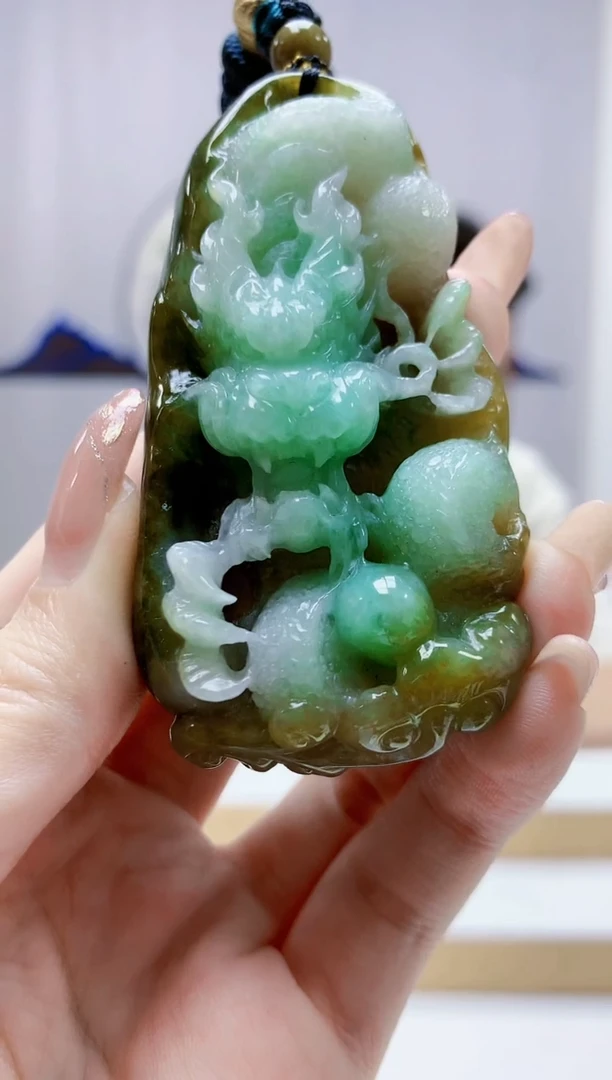 未镶嵌定制翡翠4917jw-毛货挂件279