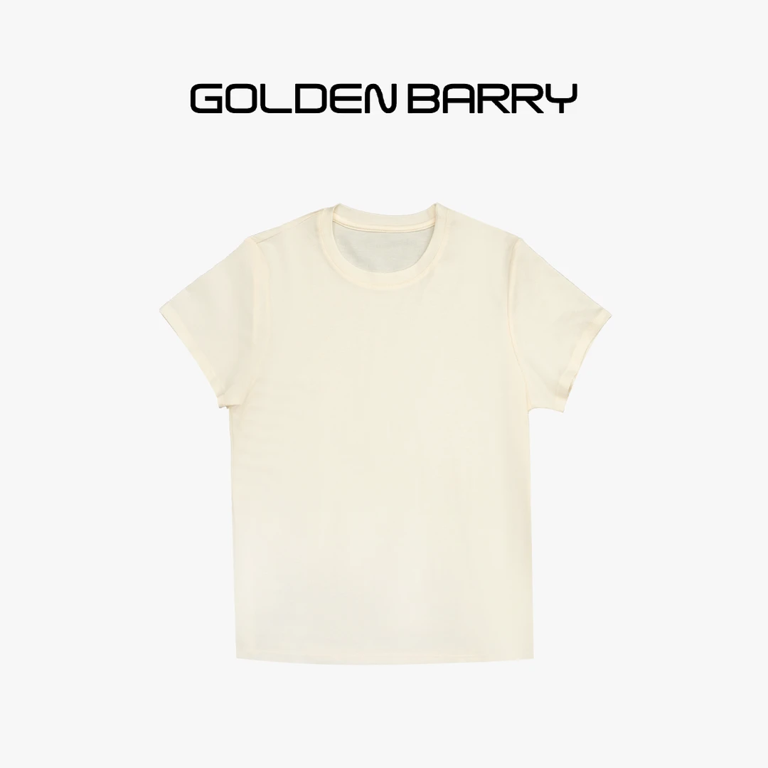 GOLDENBARRY|201773-1净版极简短袖T恤百搭