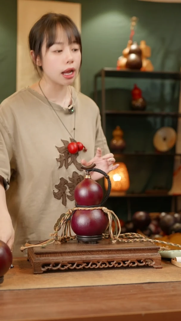 411号精品天然大漆酒葫芦一物一拍~