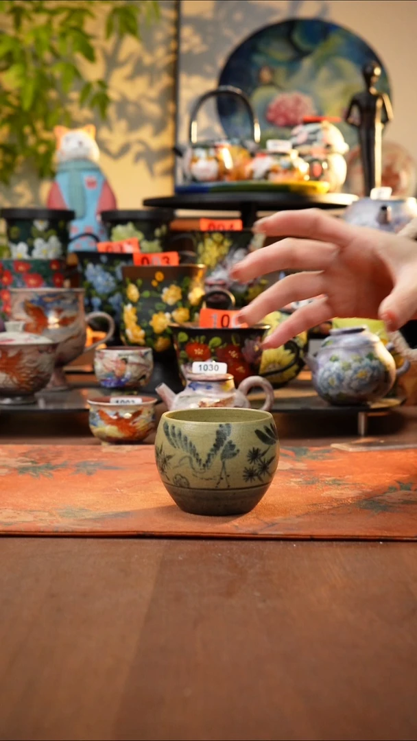 瓷片景德镇手工手绘1042