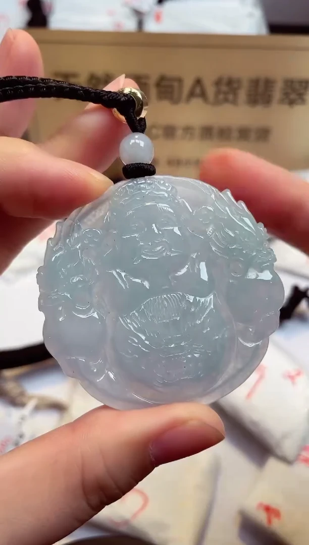 翡翠未镶嵌颈饰天然缅甸翡翠A货