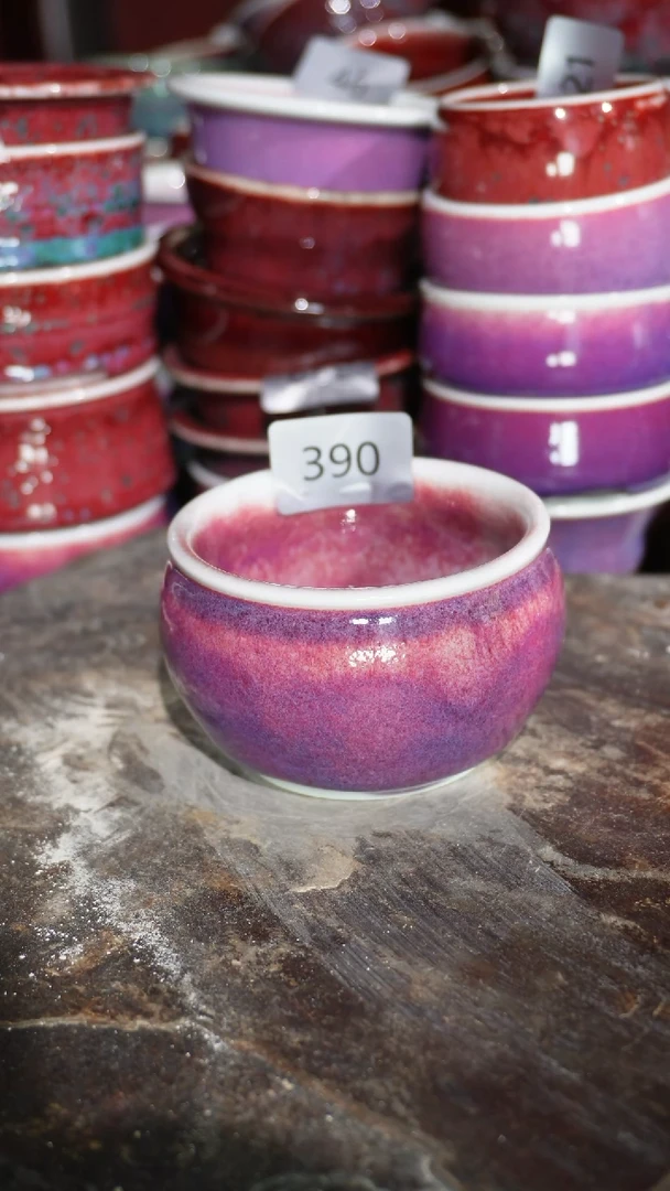 摆件陶精品窑变钧瓷茶器